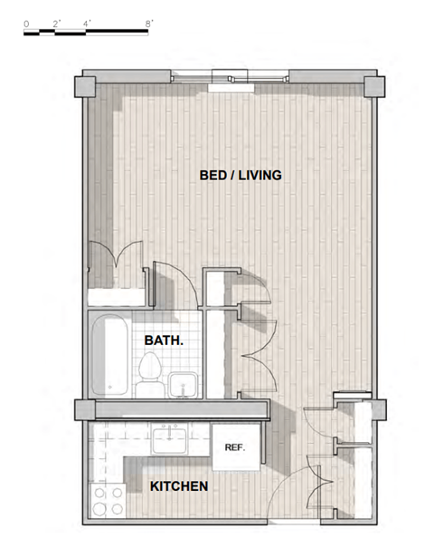 a floor plan of a small apartment
